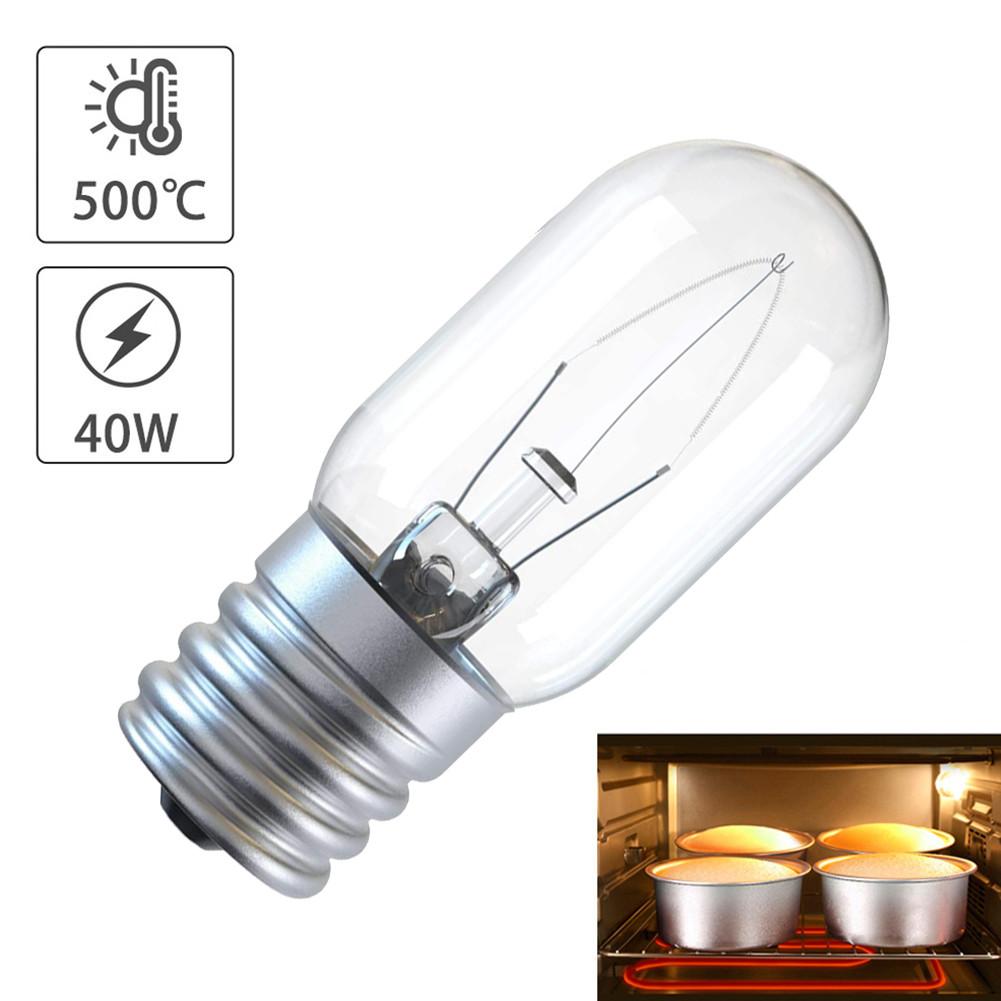 40W E17 Microwave Oven Light Bulb 110-130V High Temperature Resistance 300℃ T25 Oven Light Sewing Machine Motor Lighting