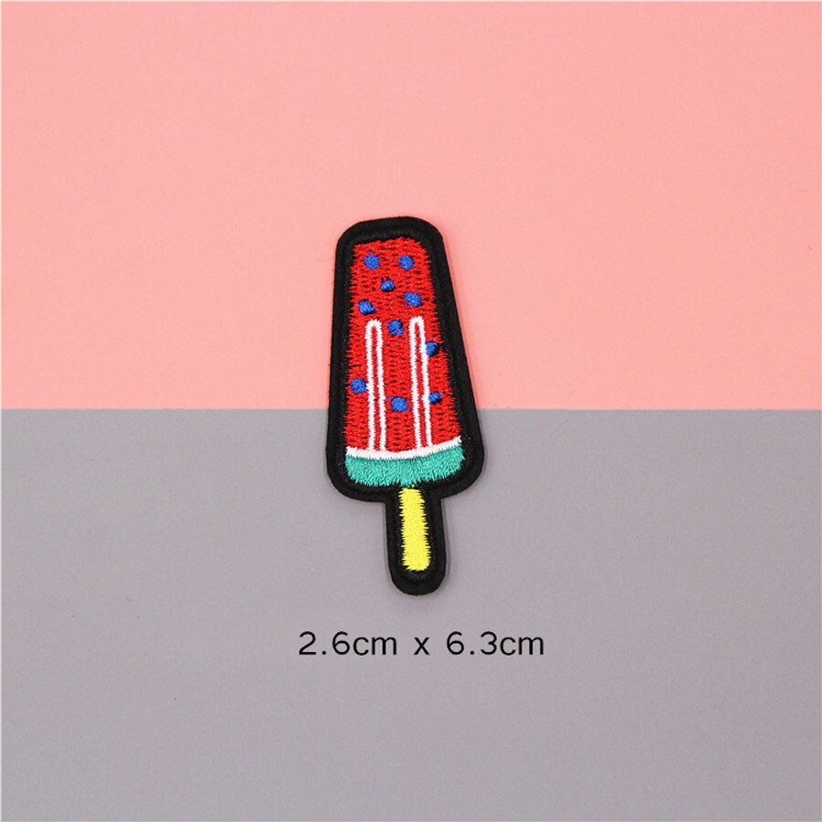 Patch brodé en tissu pour vêtements, casquette, autocollant, sac, fer à coudre sur application, bricolage, accessoires pour vêtements, BU149: BU149N3 Ice Cream