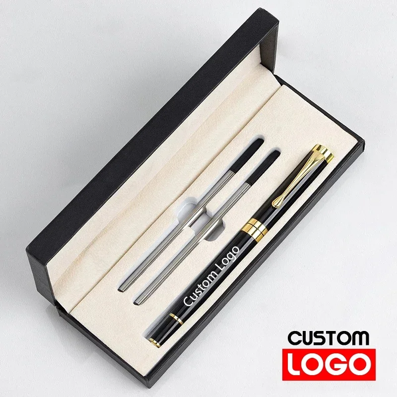 Box Packaging Luxury Metal Ballpoint Pens School Business Office Signature Roller Pen Student Stationery Supplies Writing