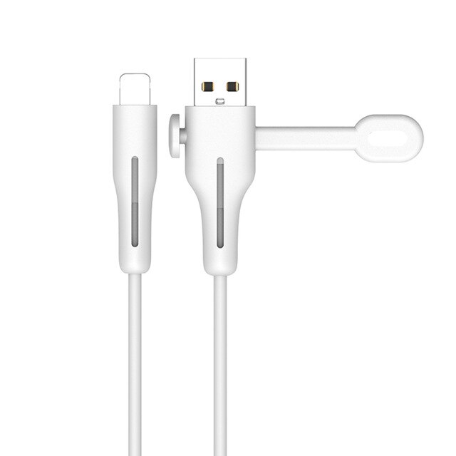 Voor Iphone Lader Kabel Beschermende Wrap Data Lijn Draad Protector Winder Bescherming Zachte Siliconen Kabel Protector Voor Iphone Usb: White