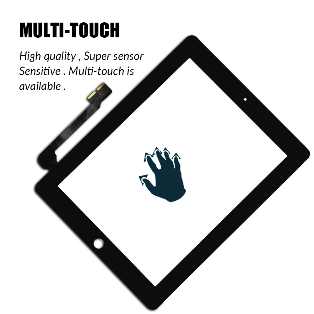 Touch Screen Voor Ipad 3 A1416 A1430 A1403 Voor Ipad 4 A1458 A1459 A1460 Lcd Outer Digitizer Sensor Glas panel Vervanging