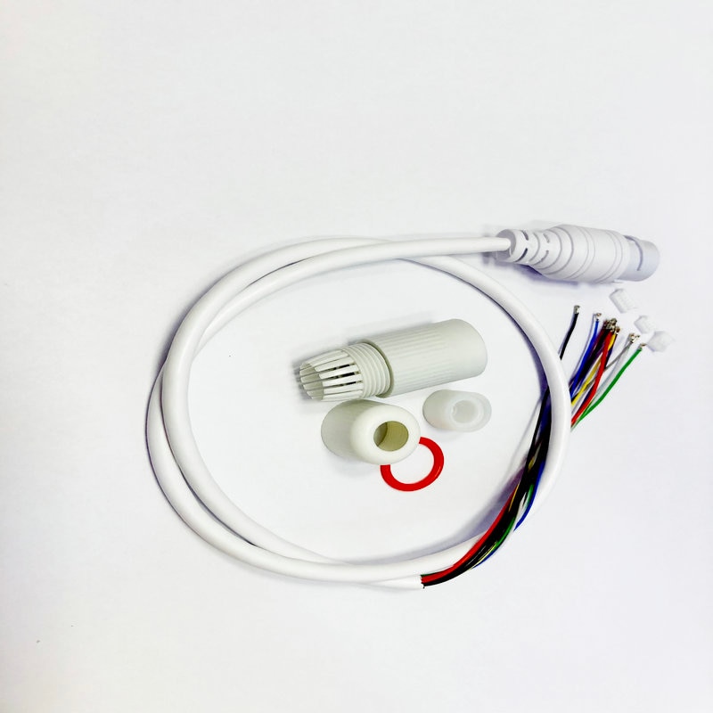 (10 STUKS) Waterdichte POE LAN kabel voor CCTV IP camera board module met weerbestendige connector, enkele status LED