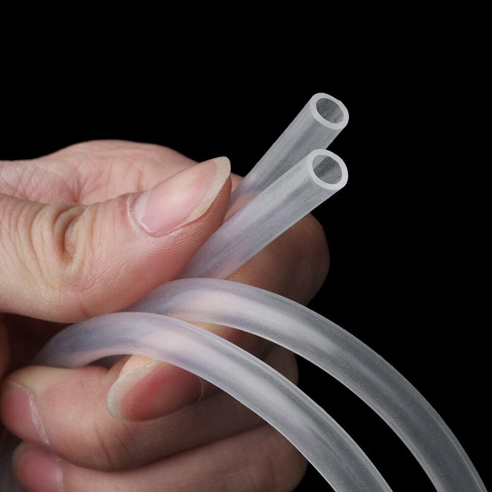Tubo de silicona para cerveza, manguera de leche de grado alimenticio, transparente, translúcido, suave, seguro, Flexible, 1M