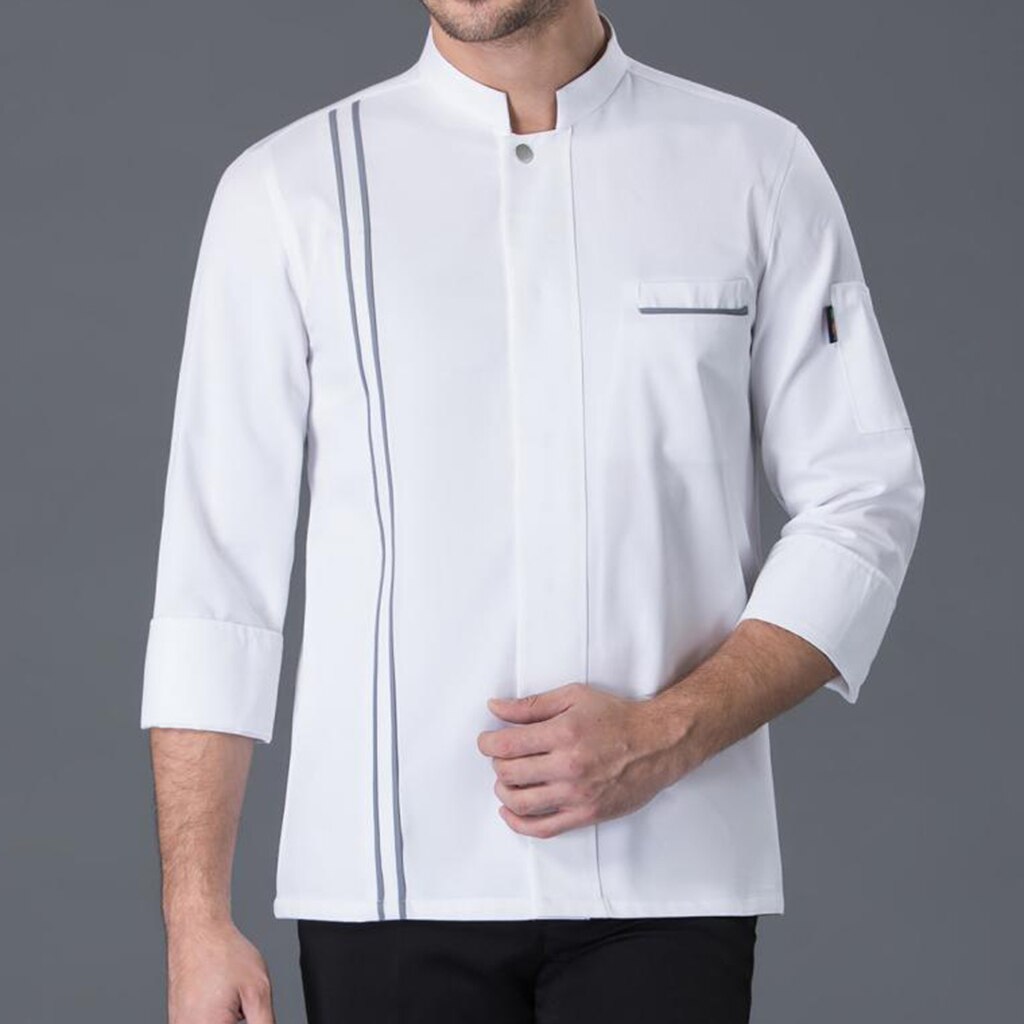 Kvinder mænd kok jakker frakke langærmet shirt hoteller tjener køkkenuniform
