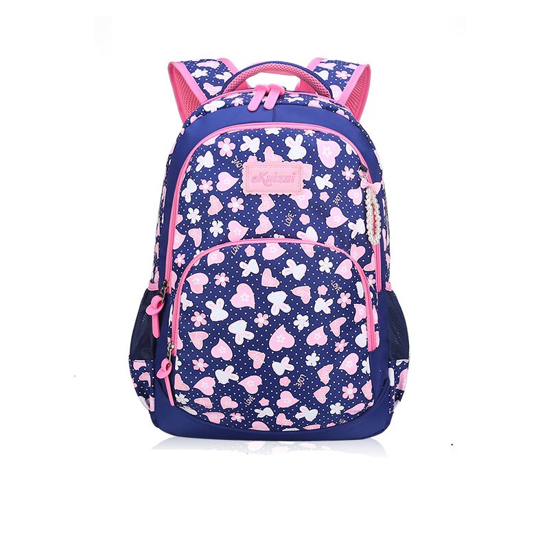 School Bags Children Backpacks For Teenagers Girls Lightweight Waterproof Primary School Bags Child Orthopedics Schoolbags Boys: Navy large
