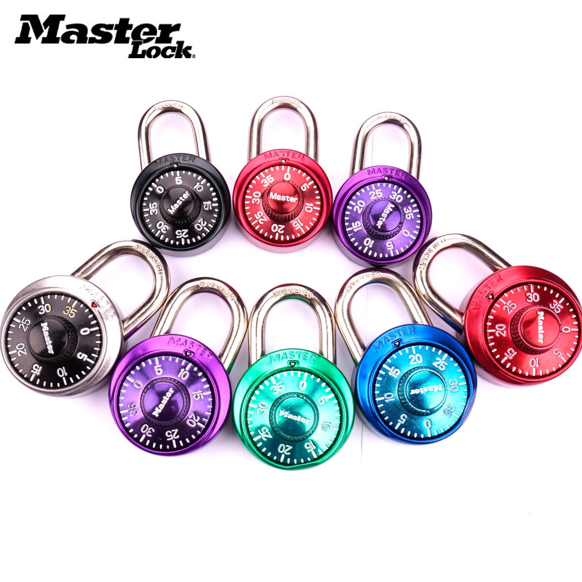 Master Lock Security Metal Lock Cabinet Luggage Padlock Combination Smart Password Lock Bag Suitcase Carousel Gym Locker locks