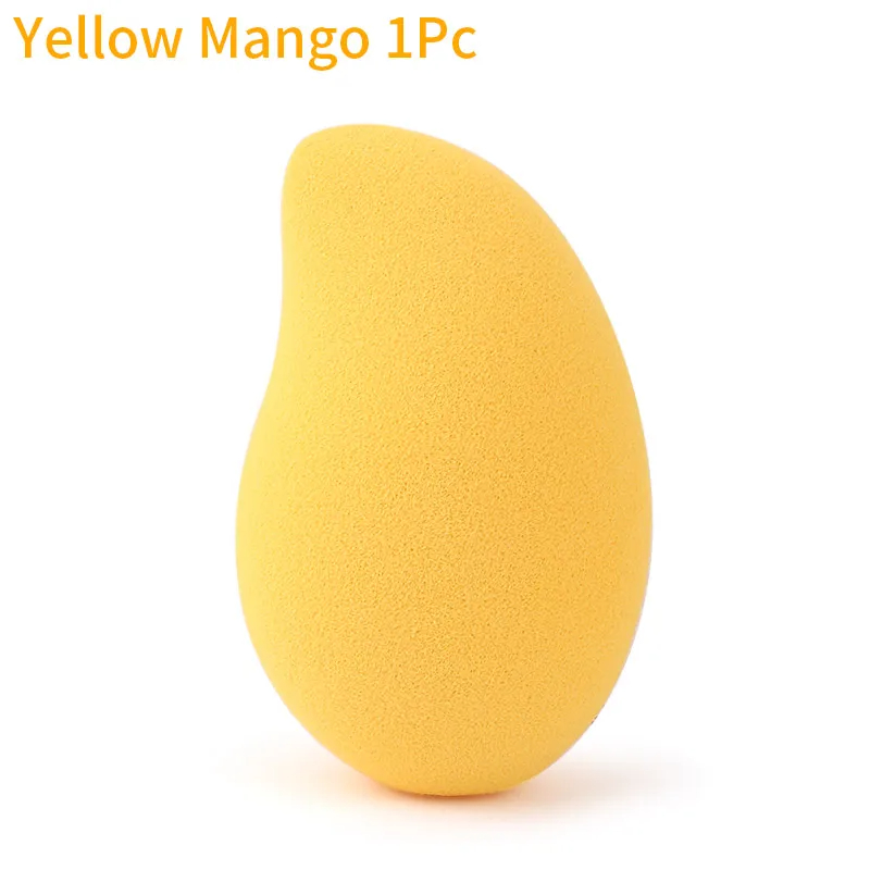 Esponja de maquillaje veteado con forma de gota de agua, esponjas correctoras para base, polvo mezclado húmedo seco, esponja cosmética, accesorios de maquillaje: Beige claro