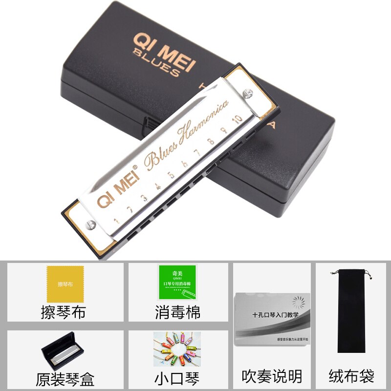 Blues Master Diatonische Harmonica 10 Holes Houder Unieke Melodie Mond Harp Harmonische Harmonica Enfant Folk Instrumenten BD50HH: style 2