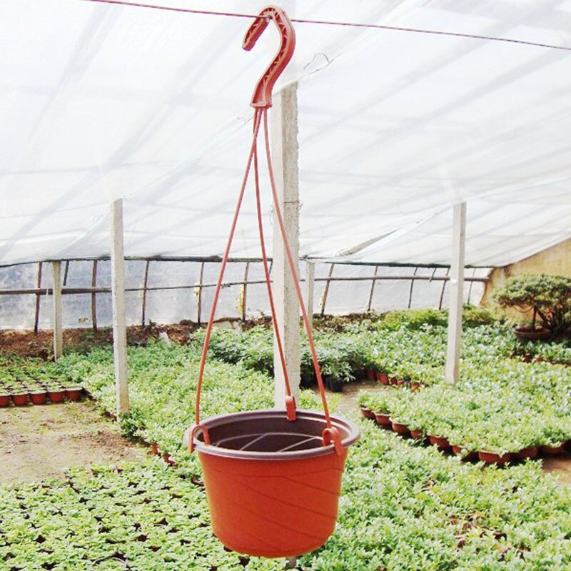 Trwała plastikowa doniczka hak wiszący kosz haki doniczka wsparcie haki wieszak na rośliny doniczkowe ogrodnictwo sadzarka haki narzędzia