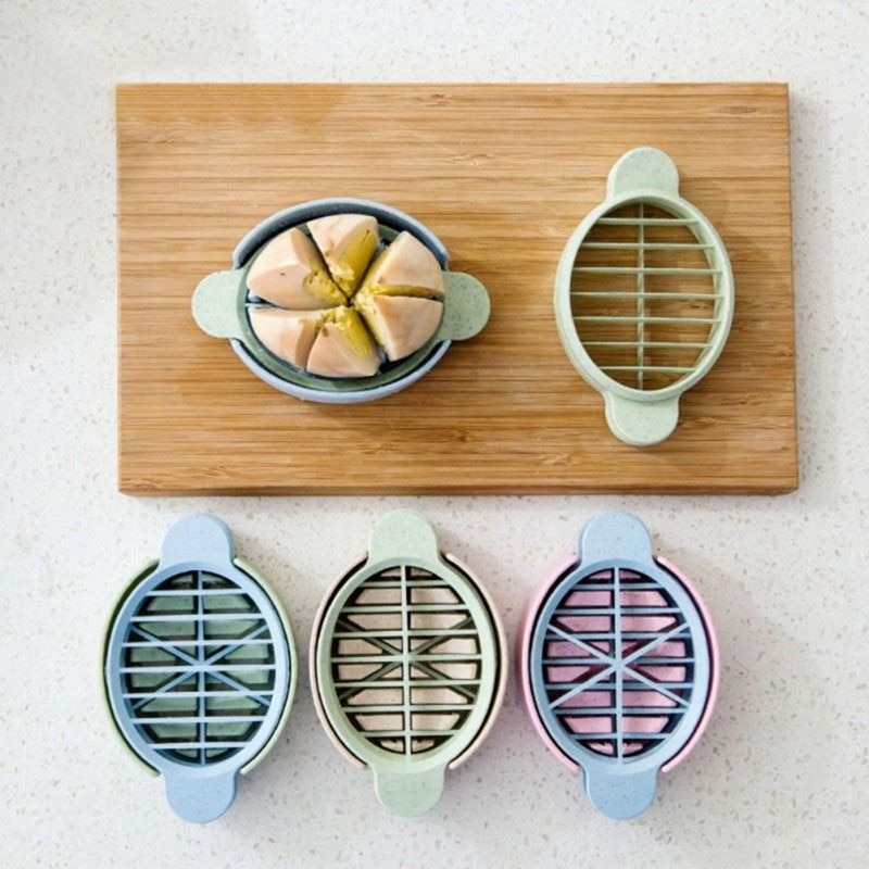 1 cortador de huevos ovalado práctico cortador de huevos 3 in 1 y 1 piezas de 2 cuchillas de 4 lados rallador rebanador cortador caja contenedor de acero inoxidable