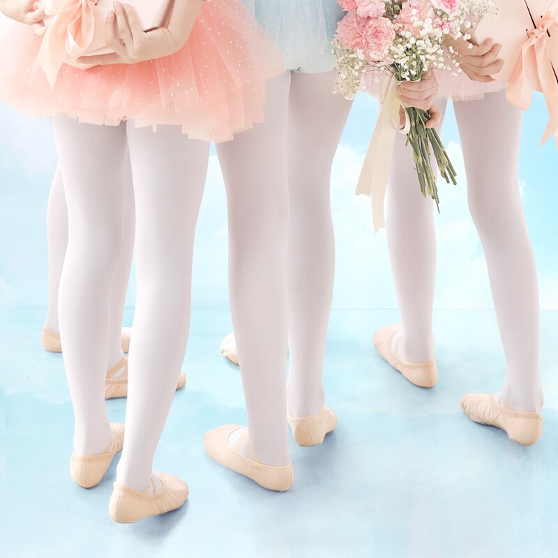 Mädchen Frauen Fuß Ballett Strumpfhosen Tanz Strumpfhosen Ballett Tanz Strümpfe Mikrofaser Beige Nahtlose Leggings 80D 90D