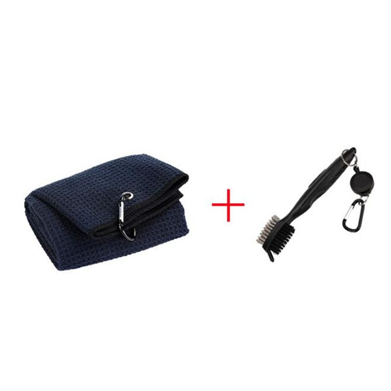 Outdoor Golf Handdoek Borstel Tool Kit Met Club Groove Cleaner Intrekbare Verlengsnoer En Clip Sport Accessoires