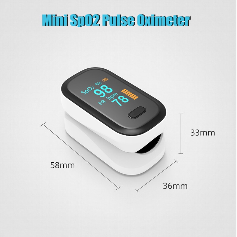 Spo 2 pr bærbart finger puls oximeter oled digital puls oxymeter oximetro de dedo blod iltmætning måler saturometro