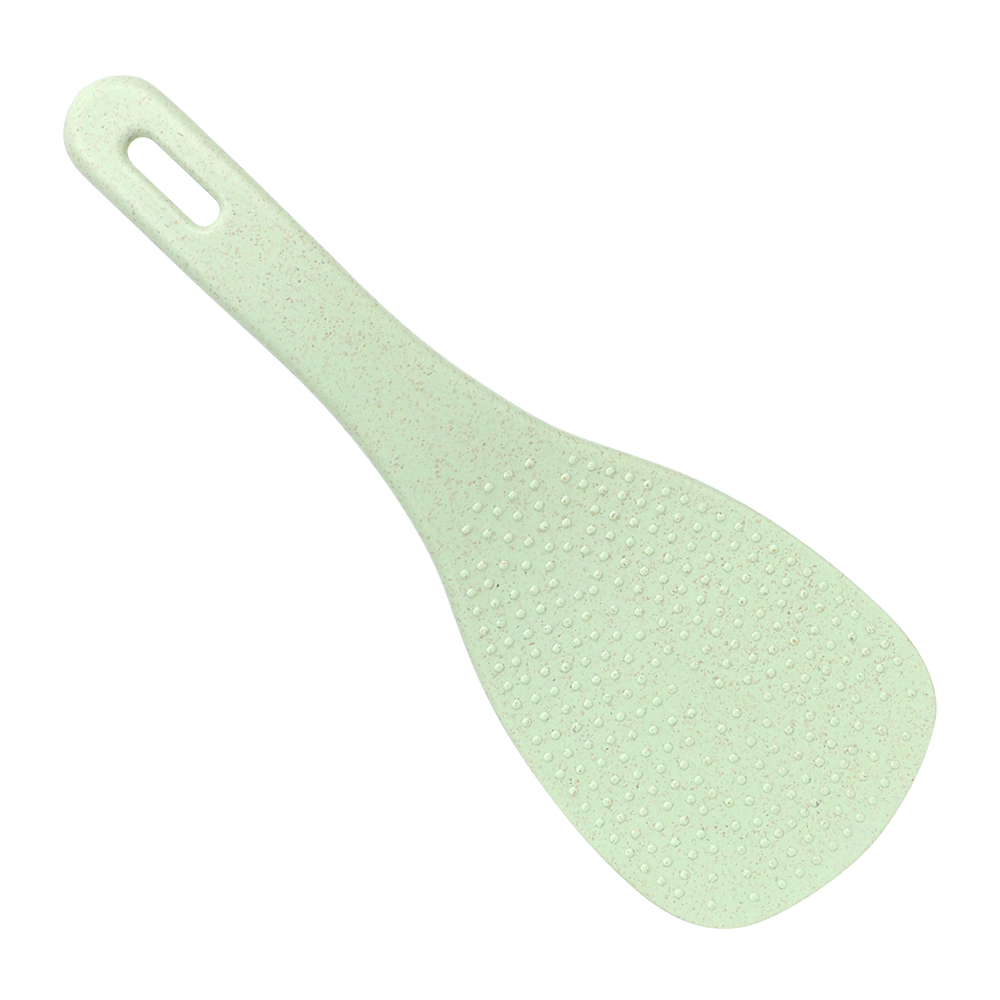 Acessórios de cozinha não vara utensílios de cozinha colher arroz palha trigo plástico panela arroz pá ferramenta cozinha: green
