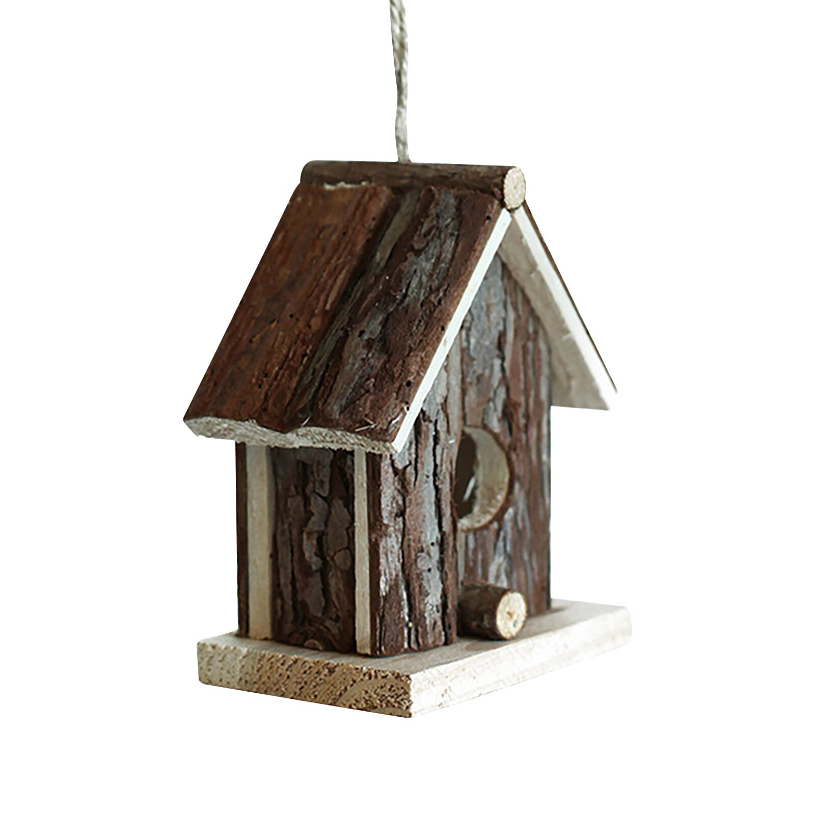 Valley Birdhouse Wooden Hanging Outdoor Rustic Bird House Home Garden Decor Hanging Diy craft bird house