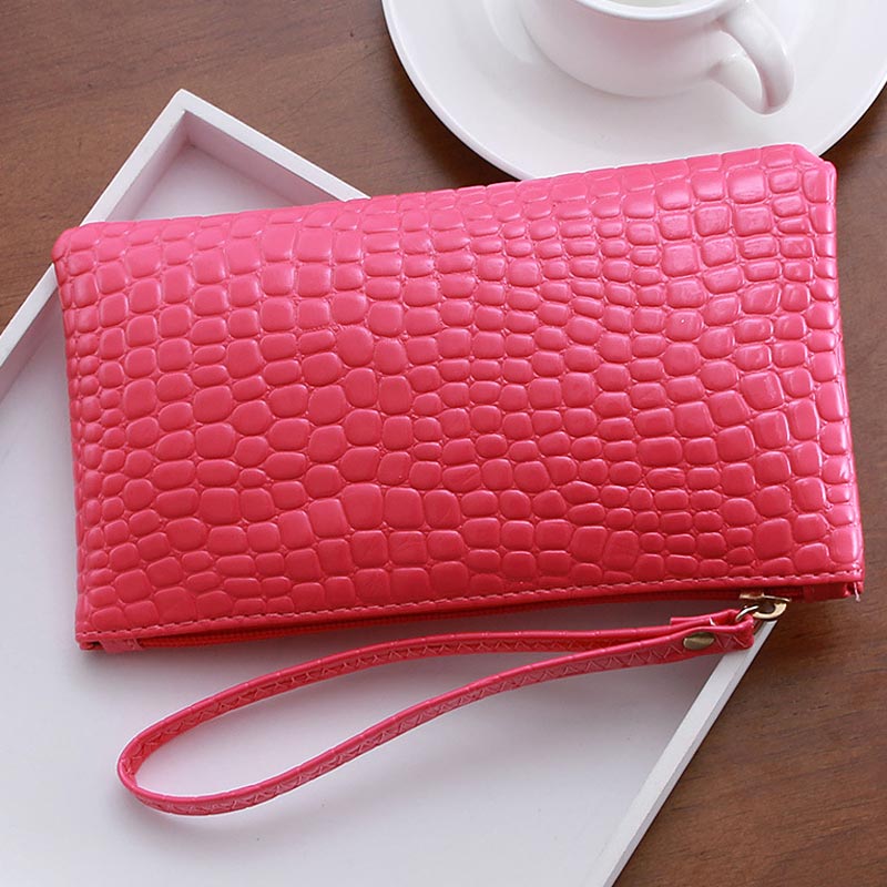 Women PU Leather Wallet Purse Card Phone Holder Makeup Bag Clutch Handbag C66