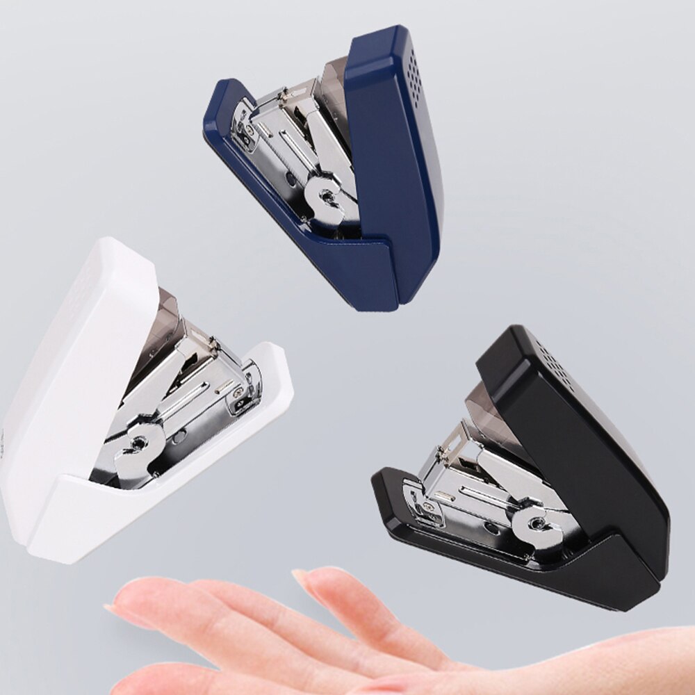 Deli Labor-saving Stapler Multiple Styles With Silicone Anti-skid Base Strong Penetration Office Stationery Supplies