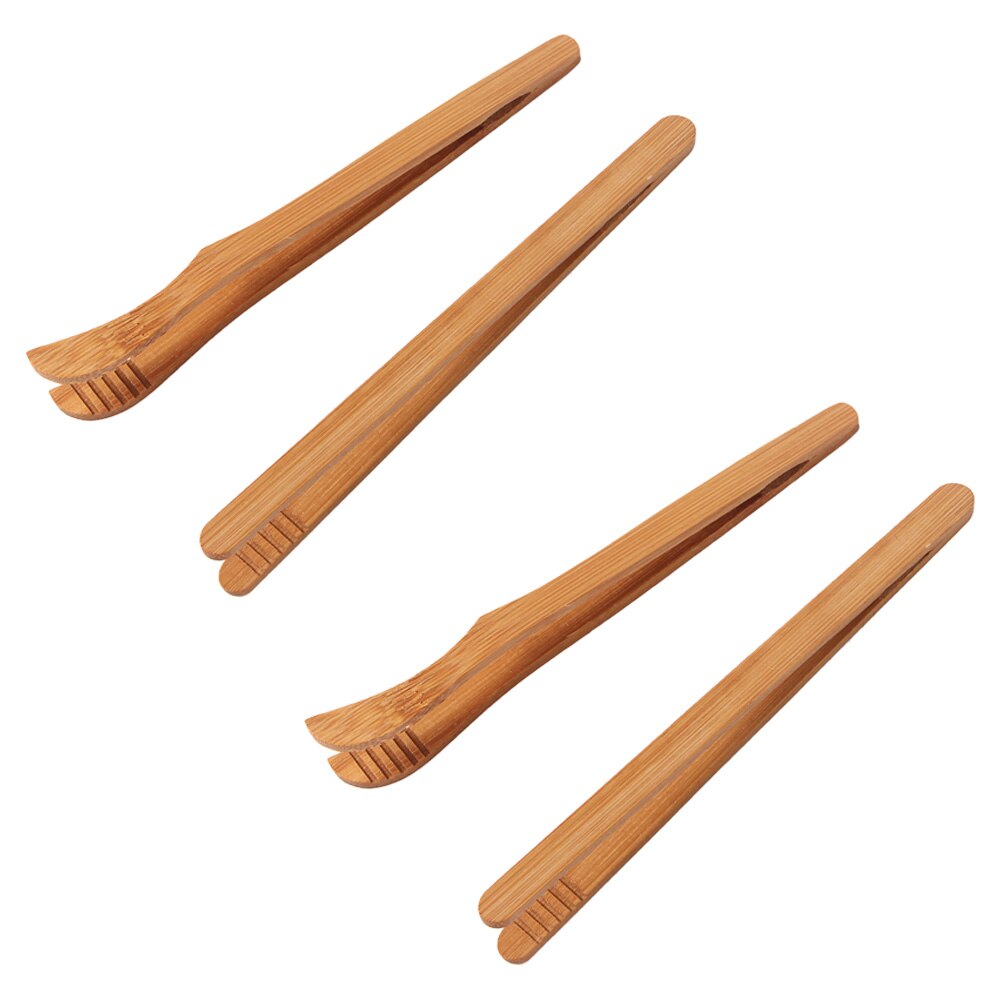 Fleck Brot Bambus Klemme wiederverwendbare Küche Tee Pinzette Greifer Lebensmittel Zange Toast Clip: Licht Grün