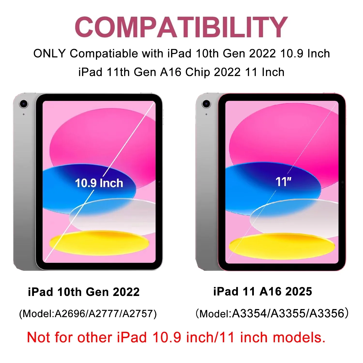 Spanish Keyboard Tablet Case for IPad 11th A16 10th Gen 10.9 Inch Air4/5/6 Detachable Folio Keyboard Cover Pencil Holder