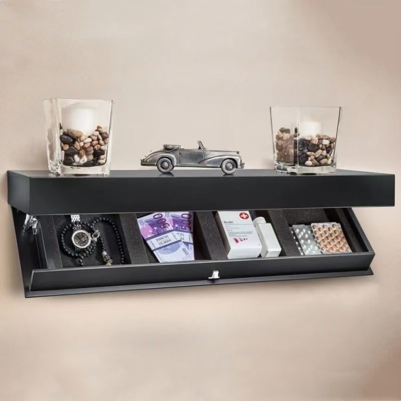 Magicflap Shelf With Secret Compartment Concealed Floating Shelf Wall-Mounted Storage Solution Hidden Furniture