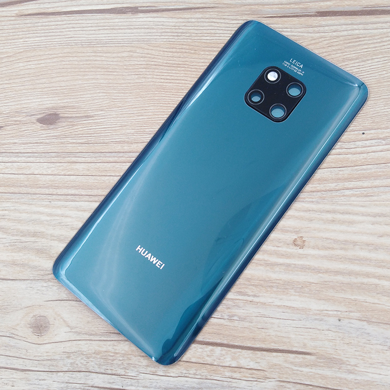 Huawei Mate 20 Pro Cover posteriore in vetro custodia porta posteriore custodia batteria parti di riparazione di ricambio per Mate20 Pro con obiettivo fotocamera + Logo: Green