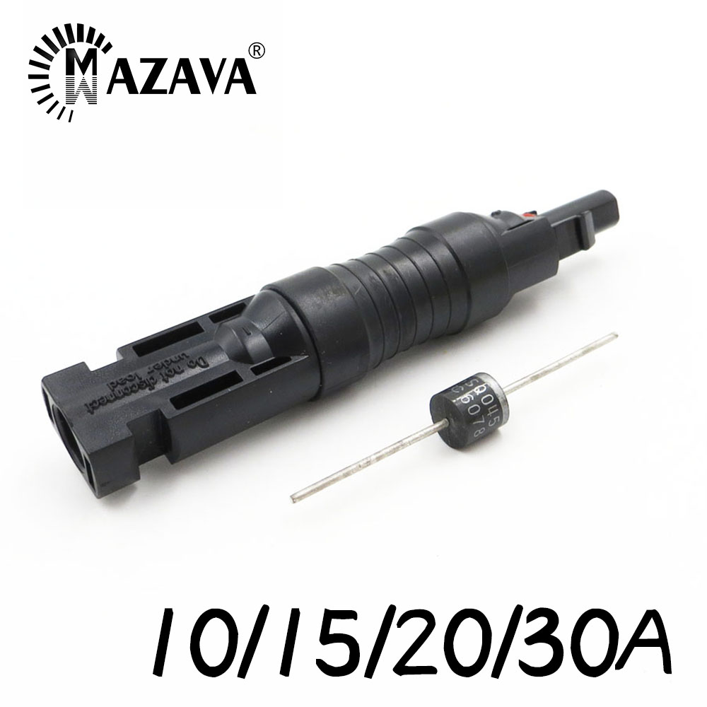 10A 15A 20A PV Compatible Adaptor Diode connection Blocking Diode to Connect Solar panels in parallel Solar diode connector