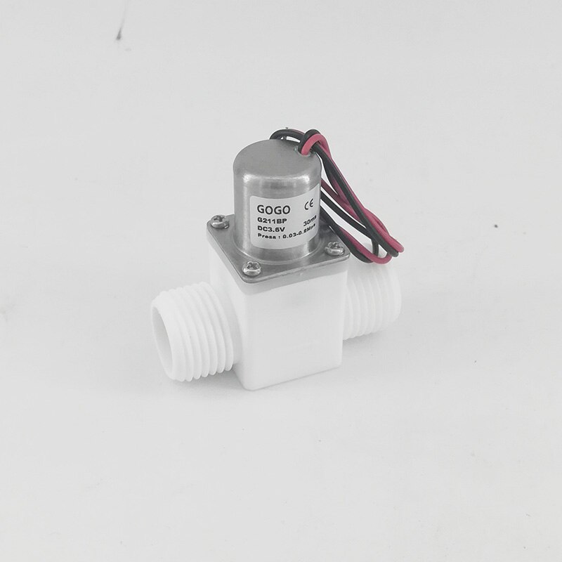 Válvula de ahorro de energía solenoide de pulso biestable de Control de agua, utensilios sanitarios de inducción en miniatura G1/2 pulgadas