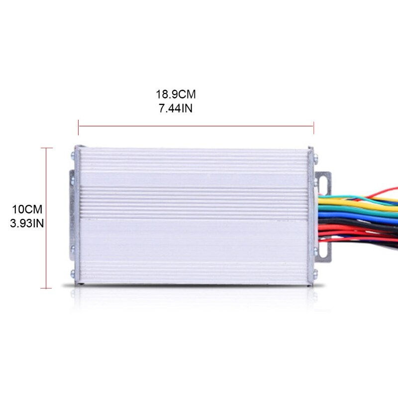 Intelligent Brushless Motor Speed Controller Driver 500W High-Power Aluminium Alloy E-Bike for Electric Bicycle Scooter .