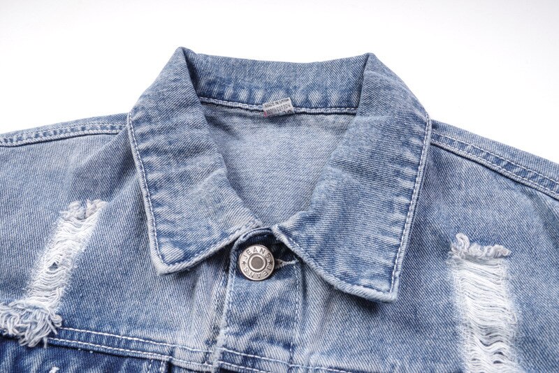 19ss Men Long Sleeve Back Rottweiler dog Denim Baseball Coats & Jackets Abstract digital coat #E205