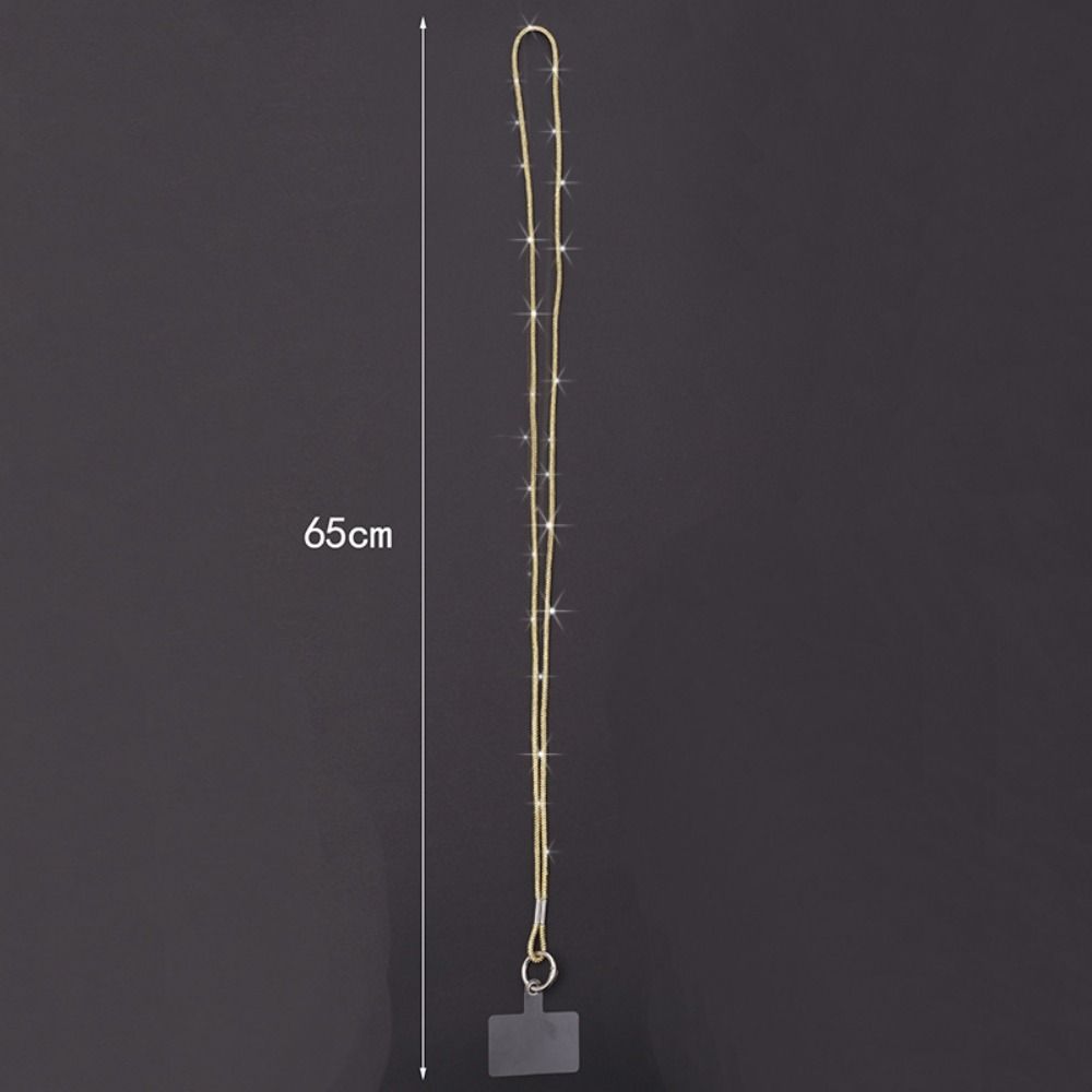 1pc Bright Rhinestone Phone Lanyard Crystal Bling Bling Phone Case Chain Straps Diamond Phone Anti-lost Rope Phone Accessories