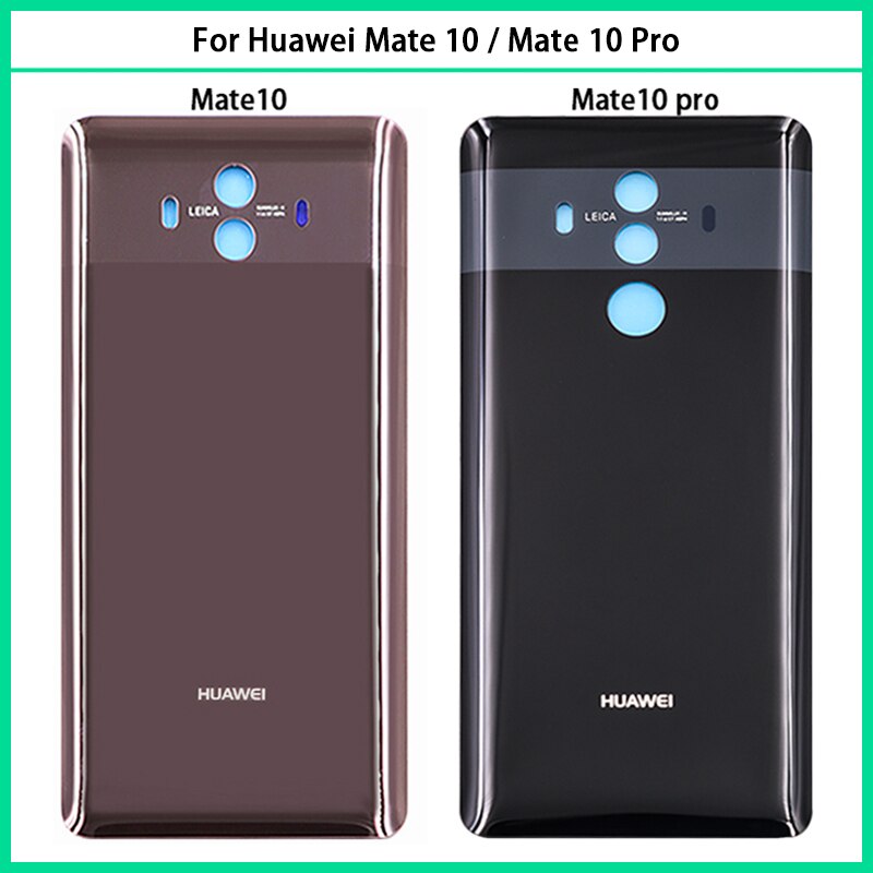 Nieuw Voor Huawei Mate 10 / Mate 10 Pro Batterij Back Cover 3D Glas Panel Mate10 Achter Deur Batterij Behuizing case Lijm Vervangen