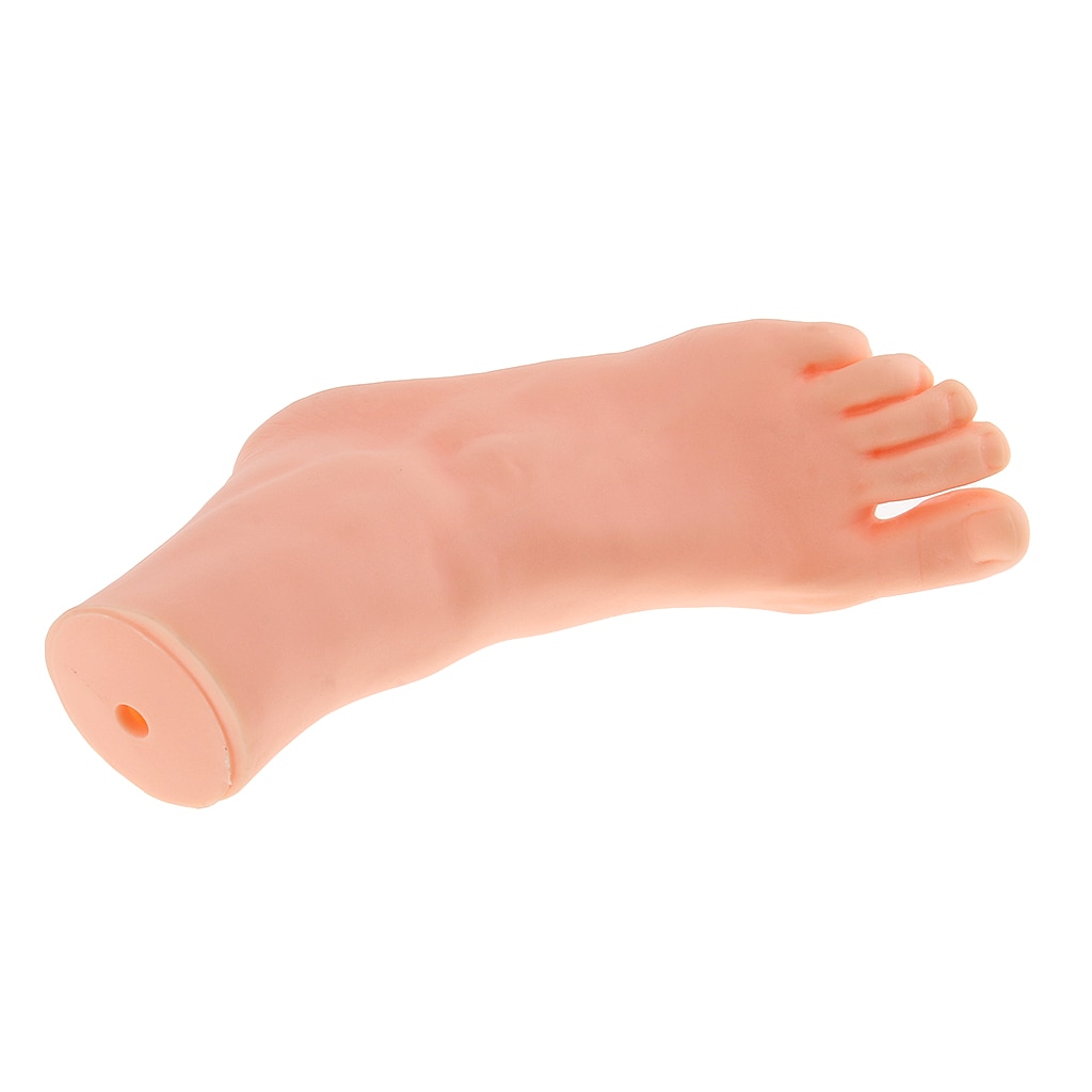 9.4 '' mannlig høyre fot mannequin fot modell til sko sandal sokker skrustikke silikon