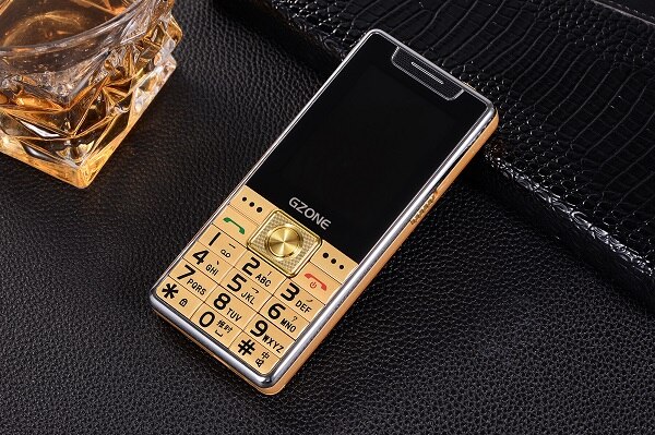 Low Price Bar Senior Phone 2.4" Large Display Torch Loud Sound Fast Quick Dial Big Keyboard No Camera Long Standby Cellphone: Standard / Gold