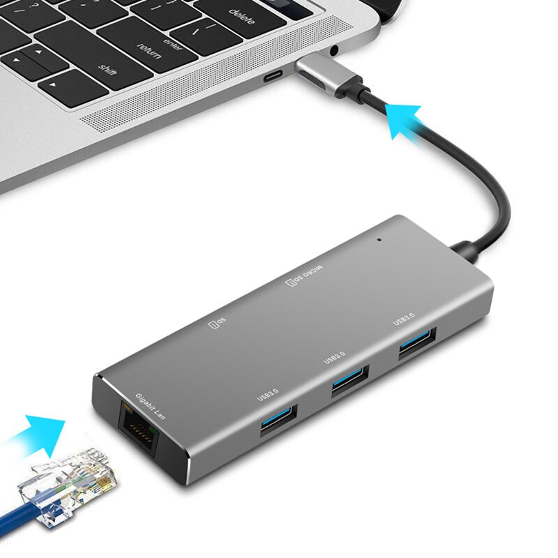 Typ-C 3,1 Docking Bahnhof Aluminium Multi-Funktion... – Grandado