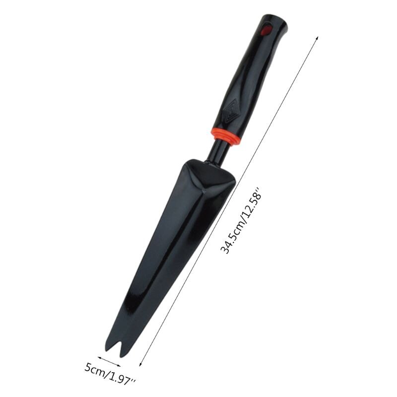 Portable Double Pointed Garden Weeder Shovel Spade Multipurpose Tough Carbon Steel Home Transplanting Farming Tool