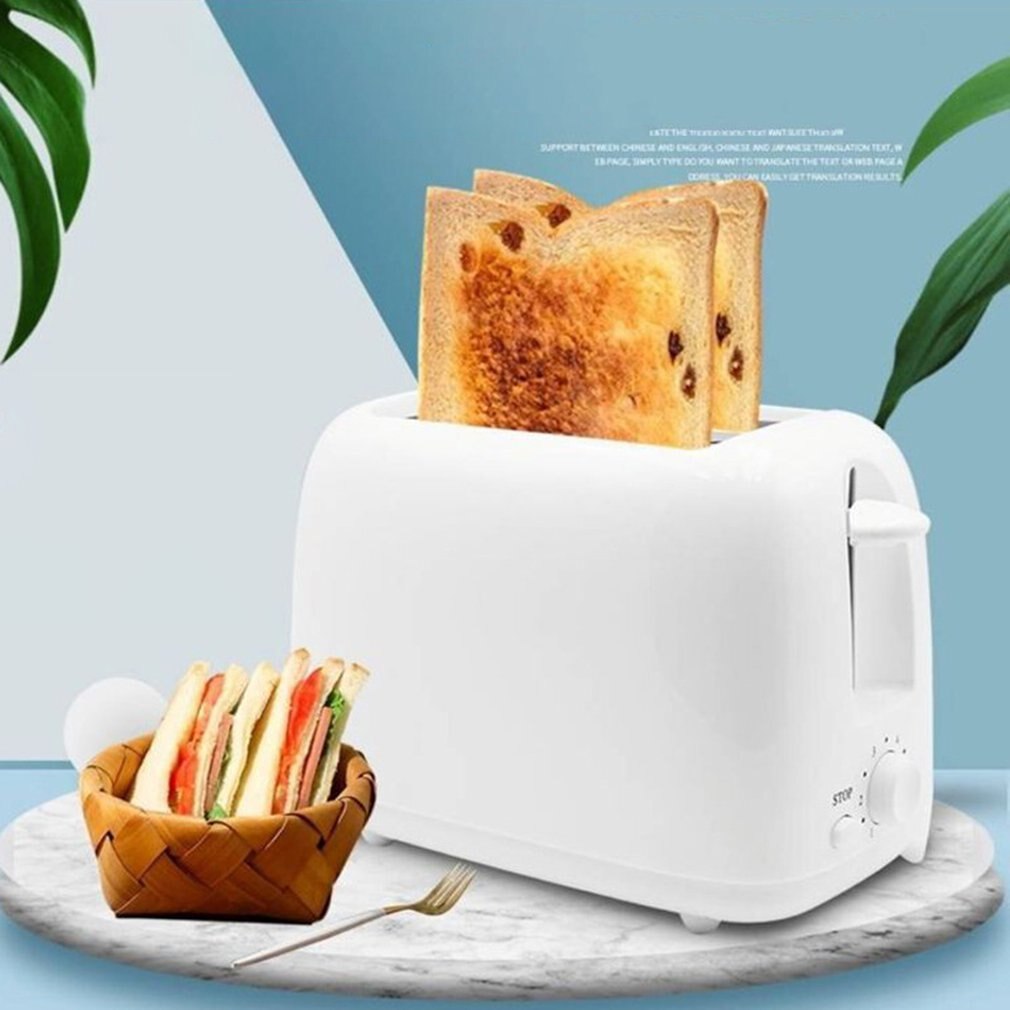1 PCS Toaster Two Toaster Stereo Surround Six-Speed Knob Household Automatic Breakfast Machine