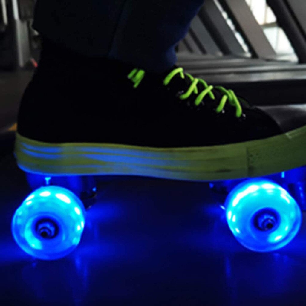 Roues de patins à roulettes, lumineuses, colorées, 4 pièces, avec roulements, pour Sports de plein air