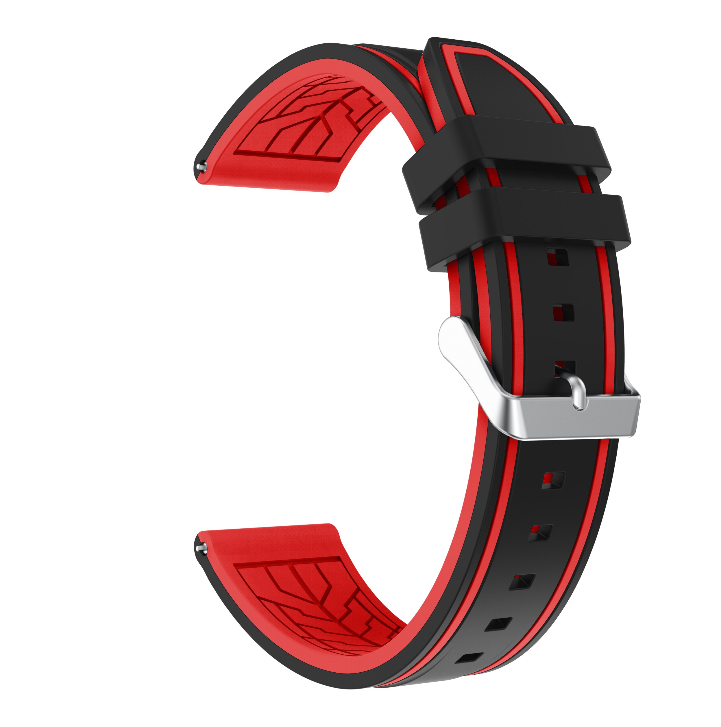 For gtr2 Strap Silicone Watchband for Xiaomi Huami Amazfit Gtr 2 2e / 47mm Band Sport Replacement Wristband Correa 22mm: Black red
