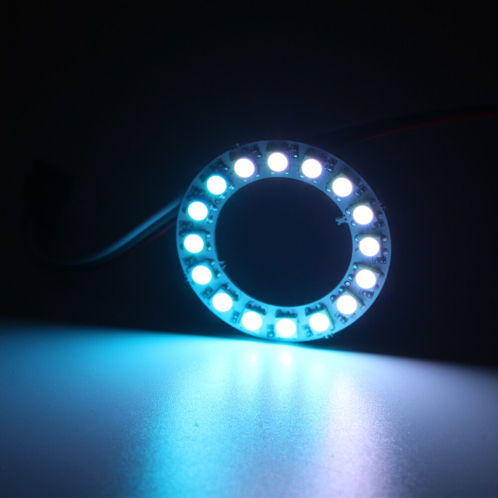 WS2812B DIY RGB LED Ring 8 16 24 35 45 Pixels WS2812 Round LED Modules SK6812 5050 Built-in RGB Addressable DC5V LED Circle Ring: 16 leds