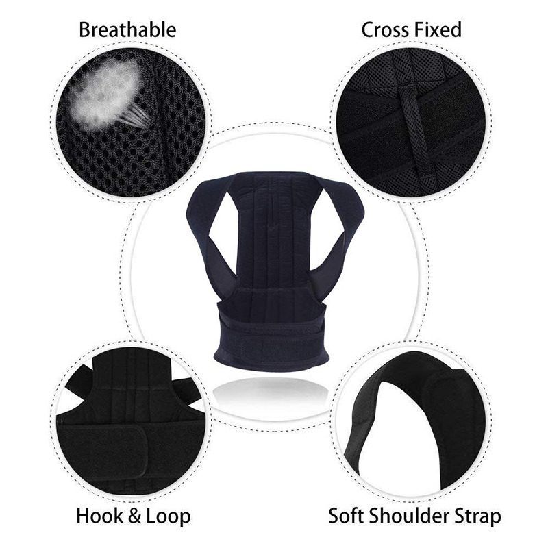 Posture Corrector for Men and Women Back Posture Brace Clavicle Support Stop Slouching and Hunching Adjustable Back Trainer