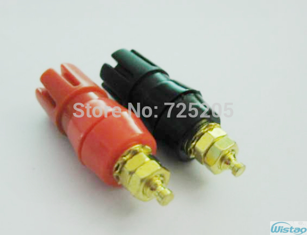 Terminal for Amplifier Chassis 2pcs Red and Black Whole Copper HIFI DIY