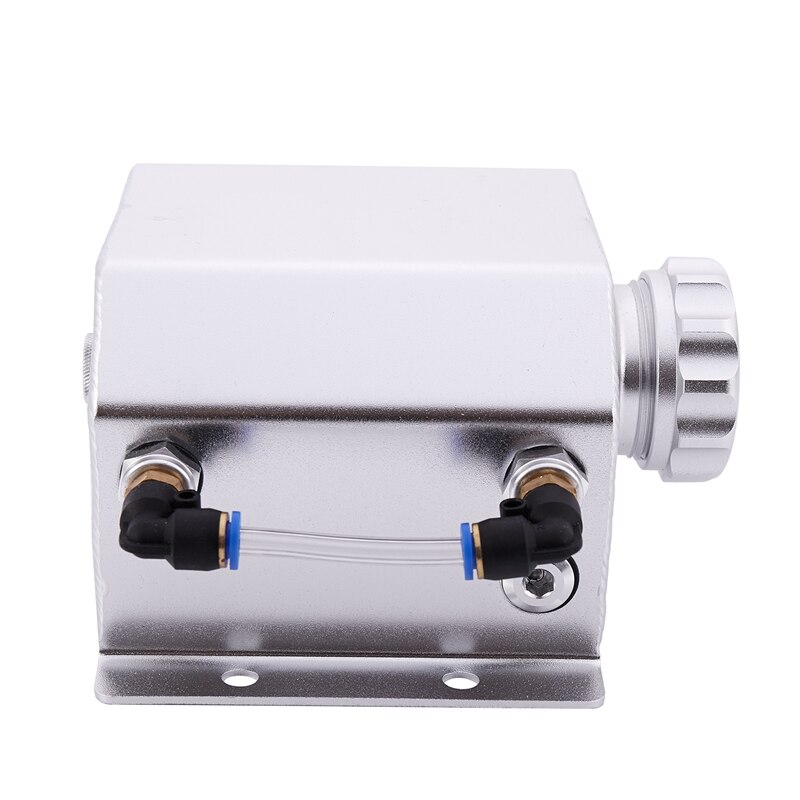 Universal 1L Aluminum Auto Radiator Coolant Expansion Alloy Tank With Drain Plug 1000Ml