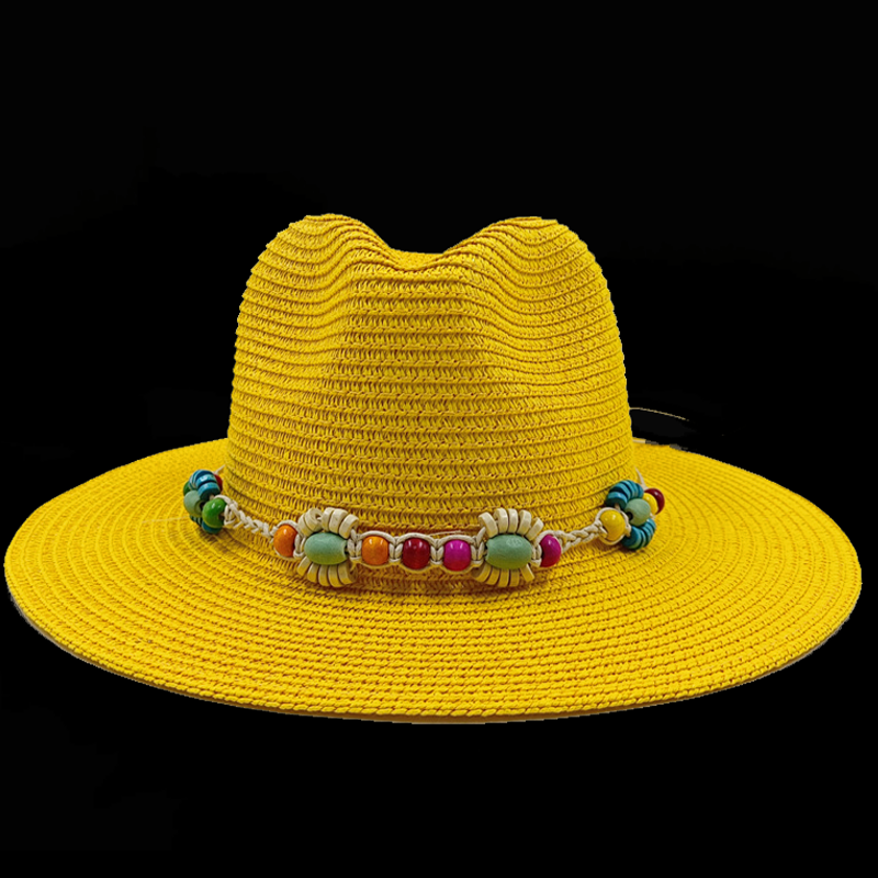 Jazz Top Chapéu de Palha Rosa Novos Acessórios Chapéu de Praia Chapéu de Homens e Mulheres Novo Chapéu de Sol Essencial Verão Praia Viagem: Lavanda