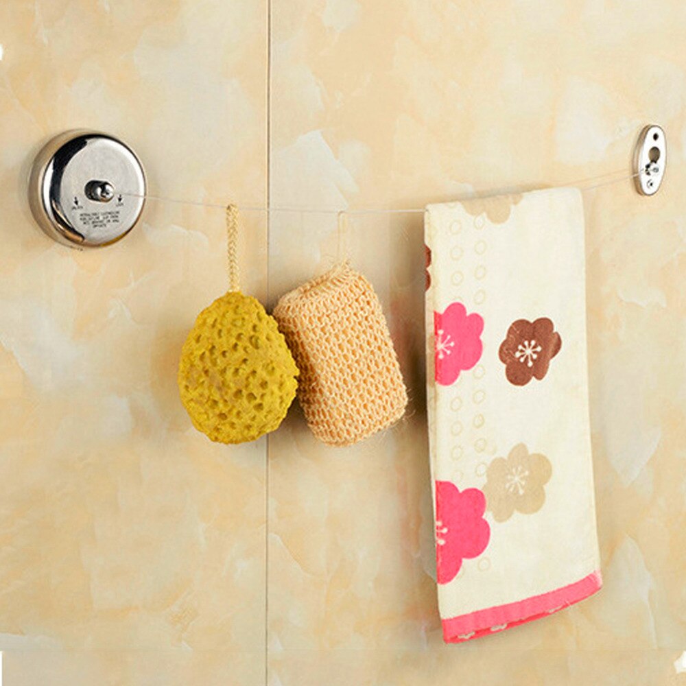 Retractable 304 Stainless Steel Clothesline Dryer Laundry Clothes Line Washing Drying Rope Rack Indoor Outdoor