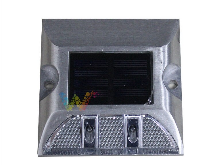 One Side Solar Aluminum Led Road Stud Side Walk Park Yard Night Steady Light