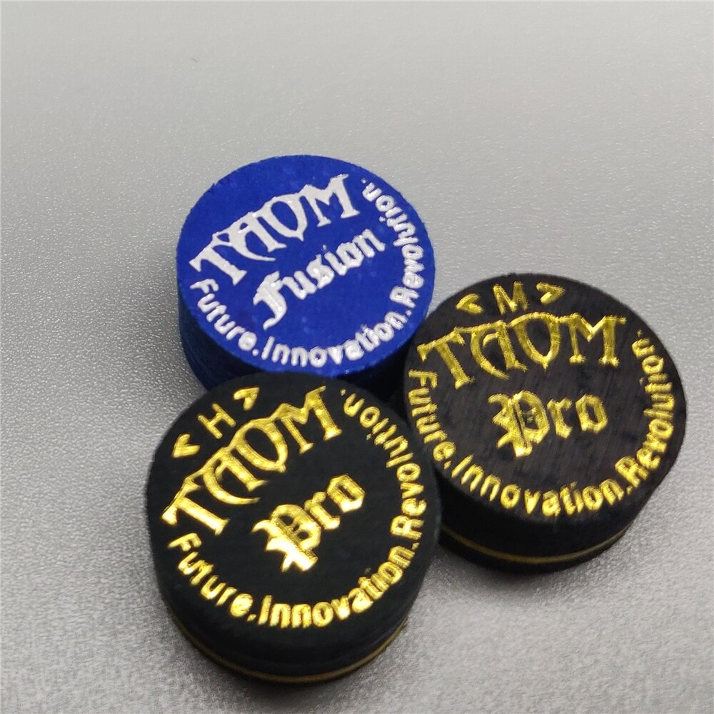 Pool Cue Tips Taom Fusion Tip 14mm Finland Pro Tips Medium / Hard Billiard Cue Stick Tips Billiard Accessories