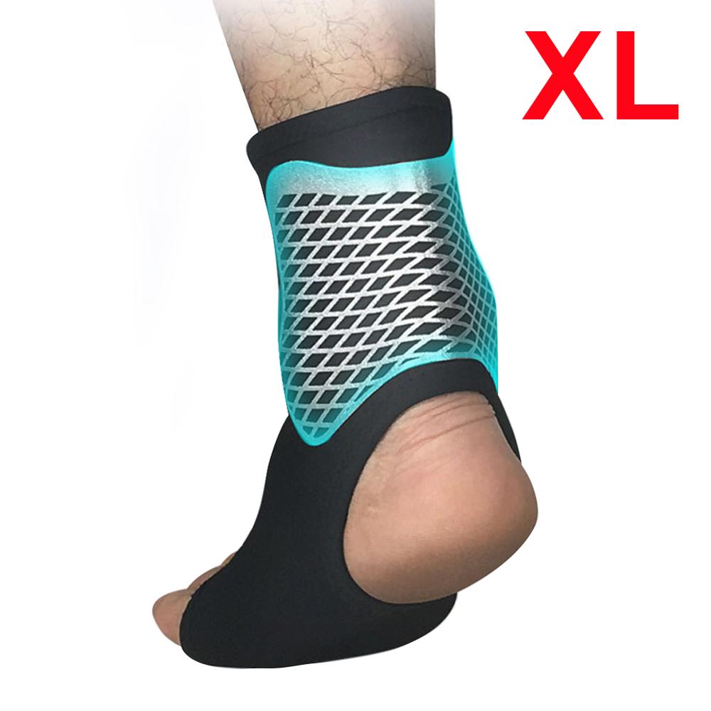 1pc Adjustable Sports Compression Elastic Ankle Brace Support Sprain Prevention Sport Fitness Guard Band Ankle Support Brace: XL