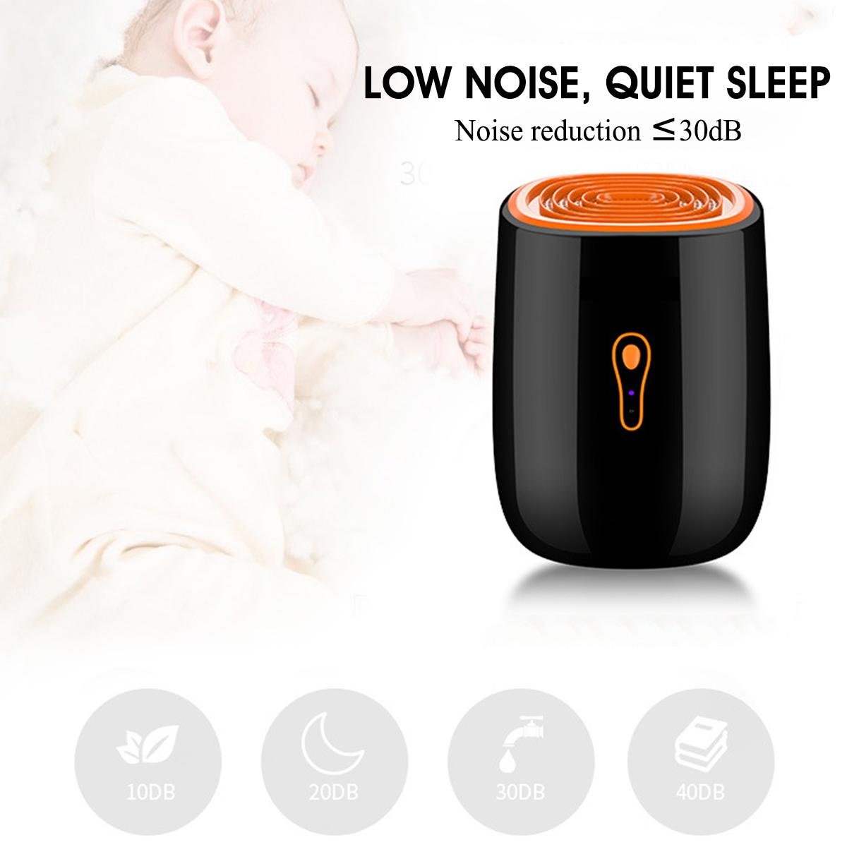 Mini Electric Dehumidifier Anion Air Purifier 800ml Large Water Tank Kids Lock Power Off Protection Mute Air Dryer Home Office