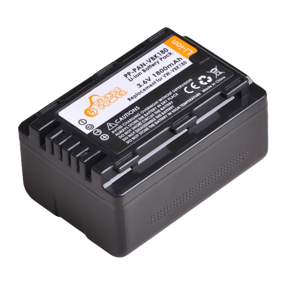 Vw-vbk 180 akku + kaksois-usb-laturi panasonic sdr -s45 s50 s50a s50k s50n s70 s70k s70s s70n s71 s71k hc -v100m v300m v500.:lle: 1 akku