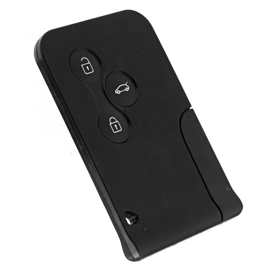 Mini 3 Button Auto Afstandsbediening Smart Key Card Plastic Case Voor Renault Clio Megane 2 3 Koleos Auto Accessoires